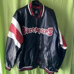 Tampa Bay Buccaneers Pleather Mens Jacket